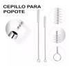 Universo en Linea 6 Popotes Reciclable 30oz Metalico Limpiador Ecologico
