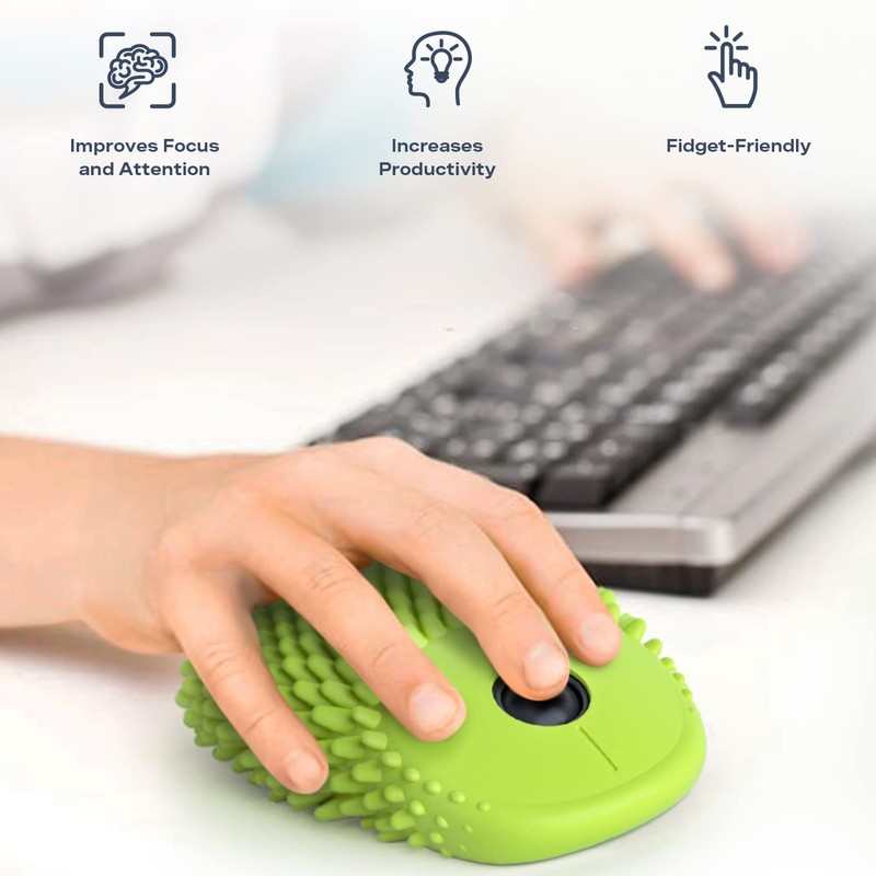 Fidget Computer Mouse, Cute Wireless Mouse - Hoglet Perfect Fidget