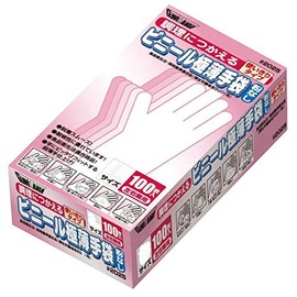 川西 Industrial Vinyl Ultra-thin Gloves without Powder for Cooking 100 Piece # 2025 Clear Large