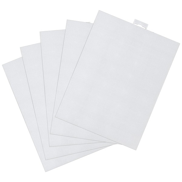 Plastic Mesh Canvas Sheets for Embroidery - 5PCS 14 CT