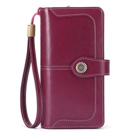 FALAN MULE Wallets for Women Leather RFID Blocking Women's Wallet Large Capacity Ladies Wallet