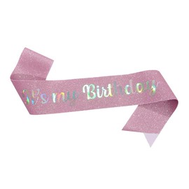 LannuMet It's My Brithday Sash,Birthday Sash for Women,Birthday Party Decoration,Pink