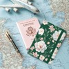 beinkmake Flowers Passport Holder Passport Cover Green Leaves Travel Wallet