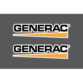 Sticky World 2x High Quality Outdoor 10" GENERAC Stickers Decals Vinyl Power Generator Backup