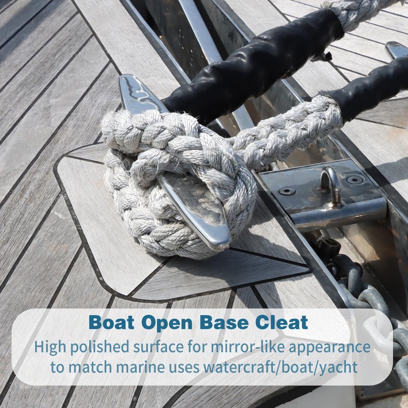 SHENGHUISS Boat Open Base Cleat 316 Stainless Steel Mooring Dock