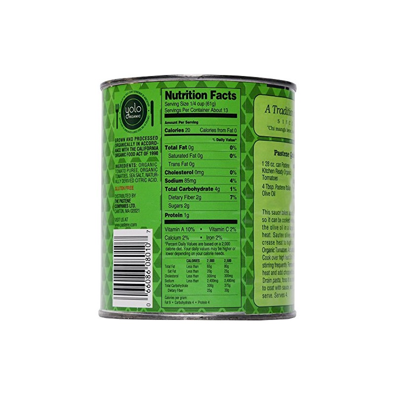 Pastene Organic Kitchen Ready Tomatoes Chefs Choice - 4 Pack