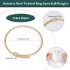 SUNNYCLUE 20Pcs Adjustable Bangles Gold Open Cuff Bracelet Bulk Metal