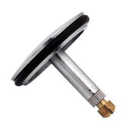 43.5mm Bathtub Chock Plug Adjustable Pop Up Sink Component Replacement Drain Push Button Full Copper Slotted Plug for Sink Kitchen