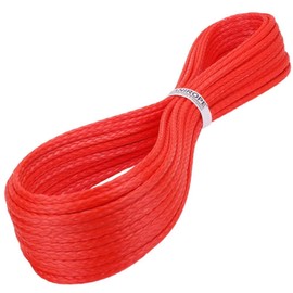 Kanirope® Dyneema Rope PRO 5 mm 30 m Red 12-Way Braided SK78 Stretched Coated