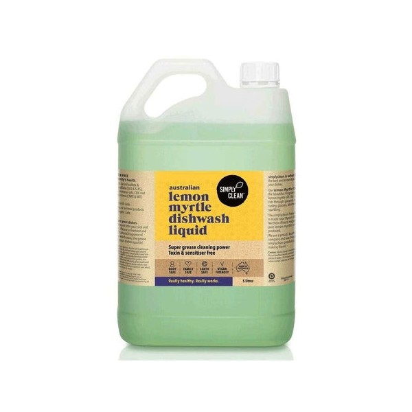 Simply Clean Australian Lemon Myrtle Dishwash Liquid 5L