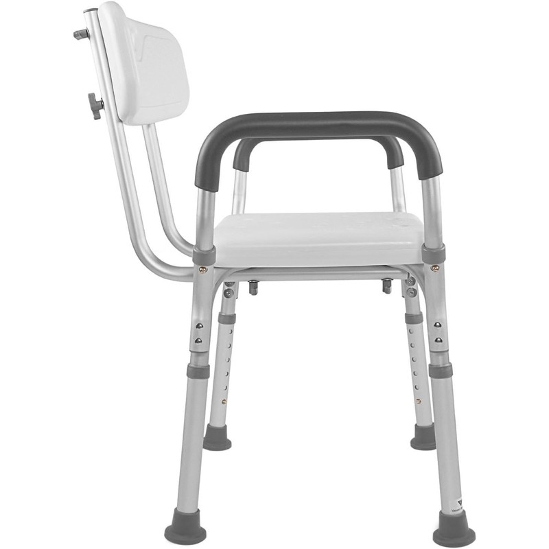 Vaunn Medical Deluxe Spa Shower Chair with Arms and Back,
