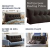 VERCART Large Headboard Pillow Wedge Bed Rest Reading Pillow Daybed