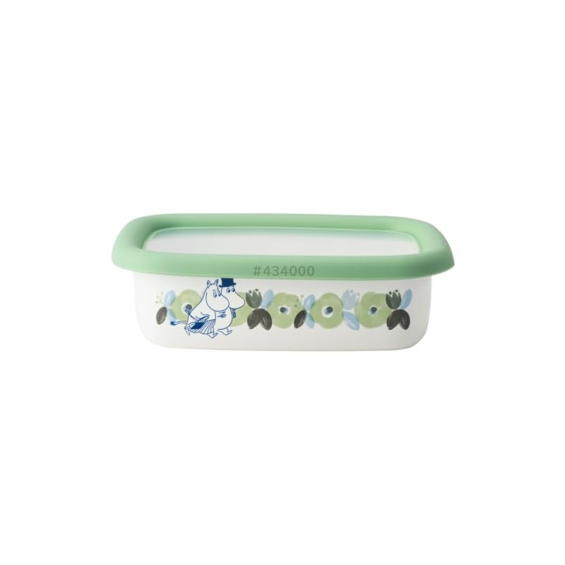 Fuji Hollow Moomin Flower Garden Shallow Shape Square Container S