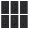 ELEGRP Smart in-Wall Outlet, 2.4GHz Wi-Fi Smart Receptacle Compatible with