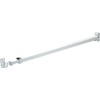White Telescoping Security Bar Lock for Sliding Glass Doors