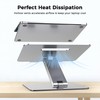AboveTEK Laptop Stand, Adjustable Portable Computer Riser, Ergonomic Aluminum Notebook