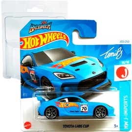 Hot Wheels Toyota GR86 Cup Toni Breidinger HW J-Imports 10/10 (203/250) HRY77 Blue 2024 + Short Card Protector Frikimonkey