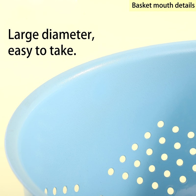 Metal Strainer Powder Coated Self Draining Metal Strainer with Bottom
