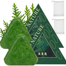 NovaCharm Seven Green Shampoo Bar-Nature Triangle Shampoo Bar For Women & Men,Gentle Cleansing, Strengthen Hair,100G