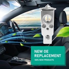 dawfall A/C Expansion Valve, High and Low Temperature Resistant Air Conditioning System Parts, Throttling and Pressure Reducing Expansion Valve, Universal for Most Cars SUVs (Silver)