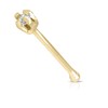 JULIETTE COLLECTION 14K Yellow Gold 1pt Round Diamond Prong Nose