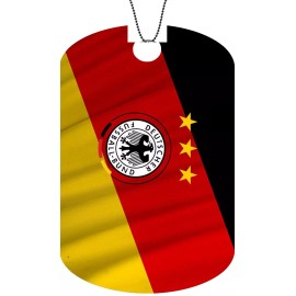 Fast Service Designs GERMANY flag Adult Dog Tag Chain GERMAN Necklace DEUTSCHER Version