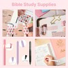 PUGPIU Bible Cover Case for Women, Large Bible Bag with