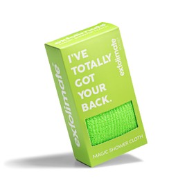 ExfoliMATE | Magic Exfoliating Shower Cloth Gently Removes Dead Skin for a Youthful Clear Complexion (Pocket 2.0, Green)