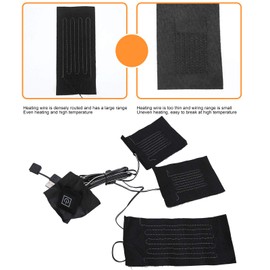 Brrnoo USB Vest Heating Pad, 8 in 1 Electric Heating Pad, Waterproof Clothing Vest Jacket Pad Heating Sheet Usb Electric Heating Pad Fabric For Winter