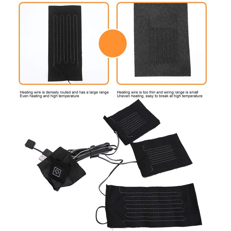 Brrnoo USB Vest Heating Pad, 8 in 1 Electric Heating