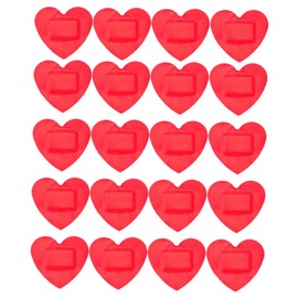 OHPHCALL 30 Sheets Heart Shaped Care Breathable Patches Self for Outdoor Injuries