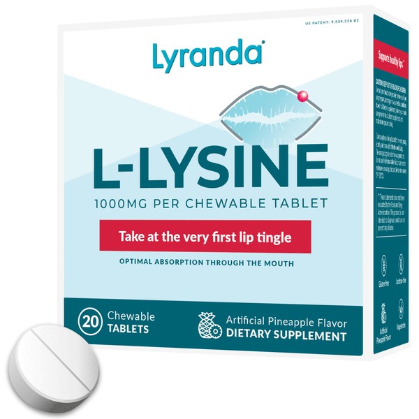 Lyranda® - Lysine Cold Sore Treatment - Chewable L-Lysine Tablets
