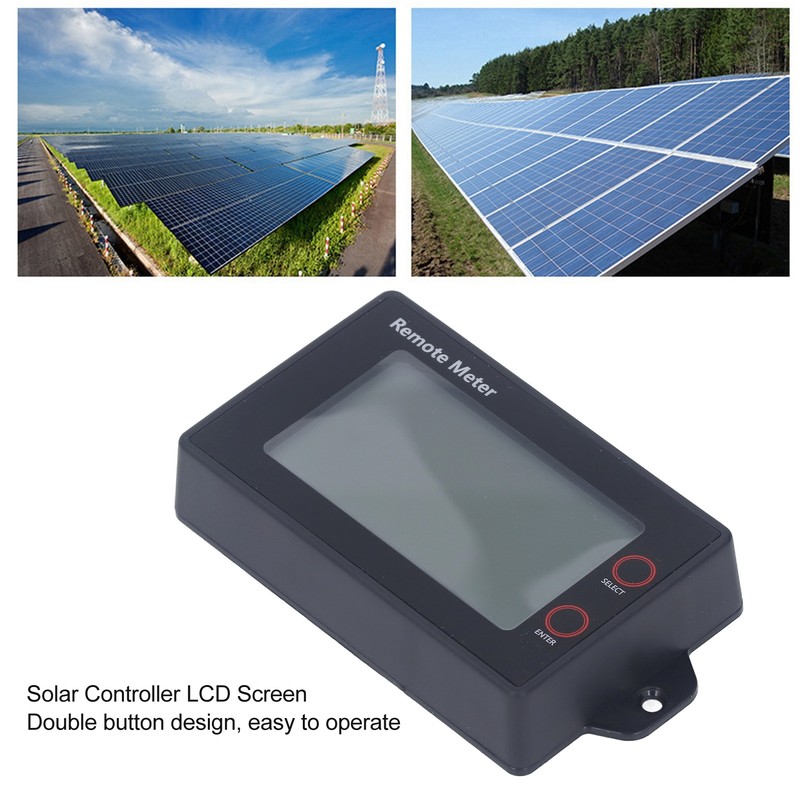 Solar Controller LCD Display Screen Solar Charge Remote Meter with