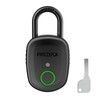 Prezlock Fingerprint Padlock with Key Backup, 2keys, Smart Padlock with