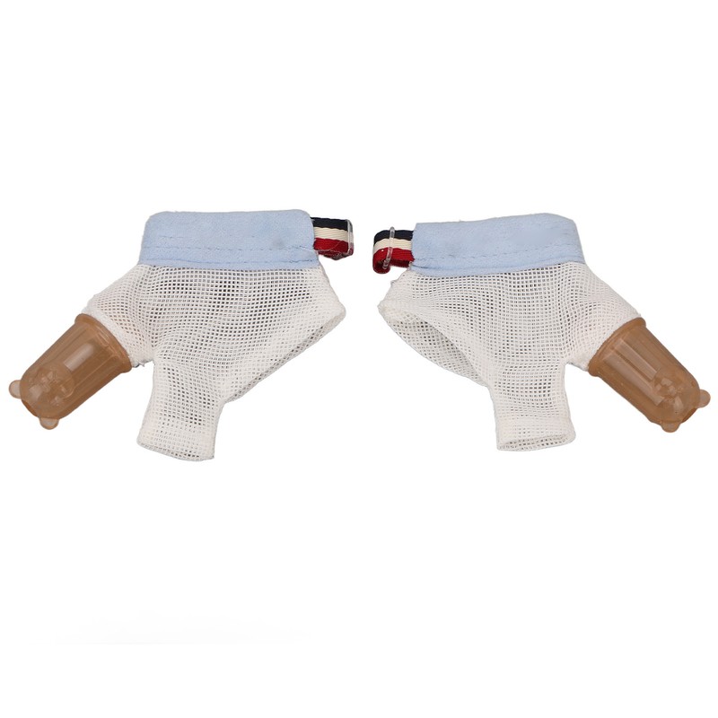 1 Pair Thumb Sucking Stop Glove Soft Adjustable with Buckle