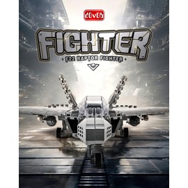 dOvOb Military F-22 Raptor Fighter Jet Air Force Building Block Set (626 Pieces), Fighting Falcon Army Plane Toys as Gift for Kids or Adult