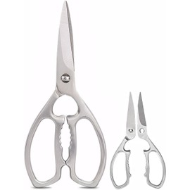 Full Stainless Steel Separable Sharp Powerful Kitchen Scissors Multi-Purpose Heavy Duty Dishwasher Safe Food Scissors Kitchen Shears for Chicken Poultry Bone