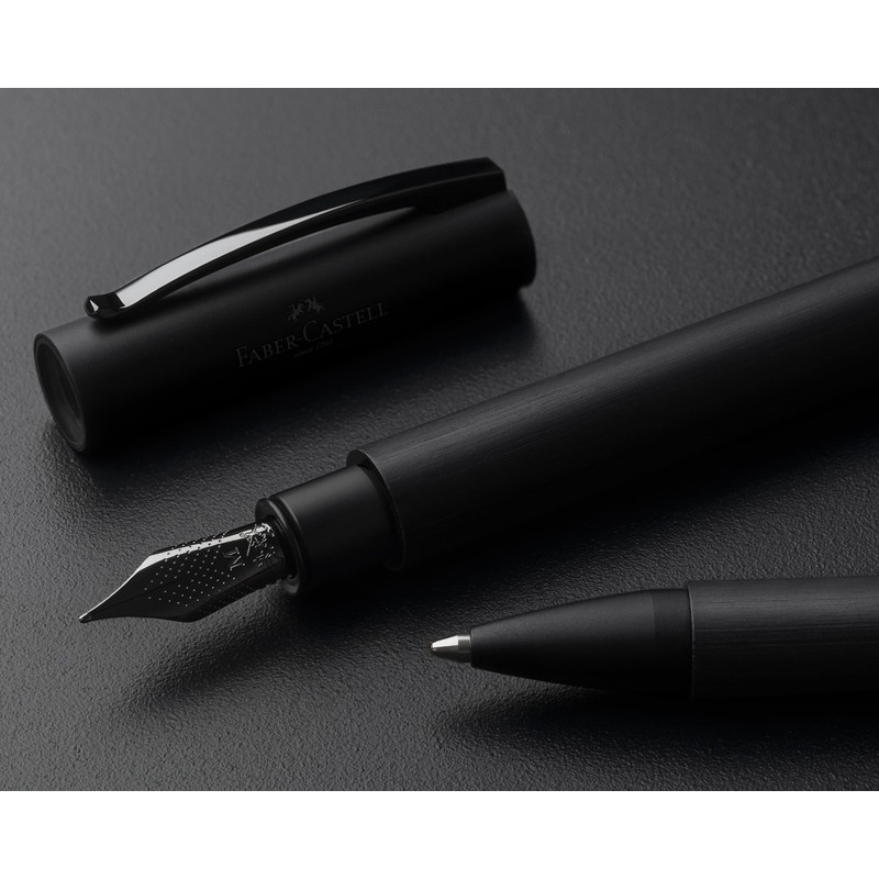 FABER-CASTELL Ambition All Black 147151 Fountain Pen Nib Width F