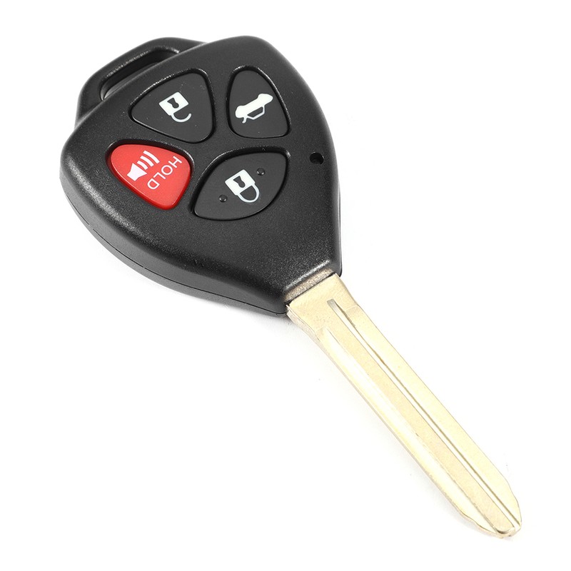 4 Buttons Car Remote Control Key Replacement Black Fits for