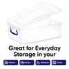 Superio Clear Storage Box with Lid, 22 Quart Plastic Container