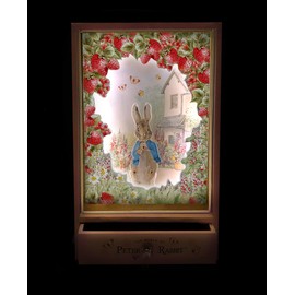 Trousselier Peter Rabbit Music Box, Wood, Pink, 13 x 7 x 21 cm