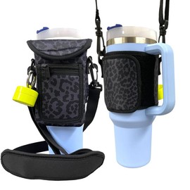 Lit Handlers Wrap Around Drink Pocket Carrier Bottles Drinkware - Color: Bright Flamingo