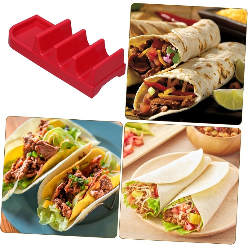 Plato Porta Tacos y Tortillas Bandeja Para Servir Diseño Ondulado