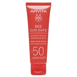 Apivita Bee Sun Safe crema antiedad y antimanchas SPF50 50 ml  con alga marina, hinojo de mar y propleo AoX patentado  previene arrugas, reduce...    