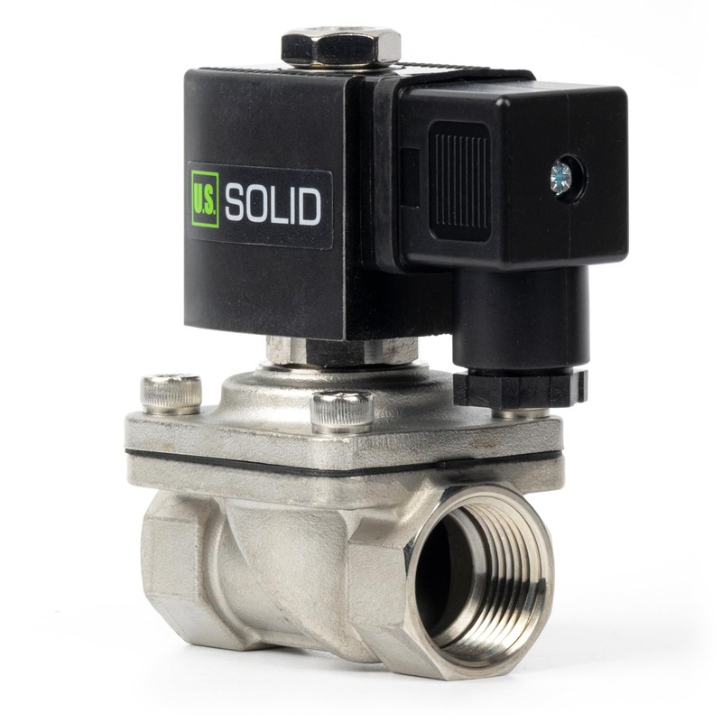 U.S. Solid 3/4" Stainless Steel Solenoid Valve - 12V DC