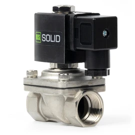 U.S. Solid 3/4" Stainless Steel Solenoid Valve - 12V DC Normally Closed Electric Solenoid Valve with Viton Seal, Junction Box Type