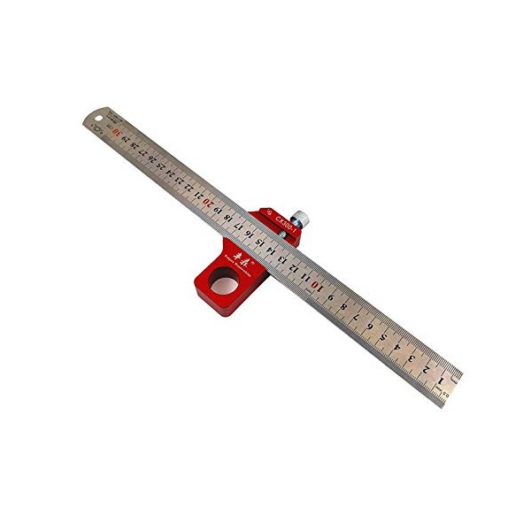 CarAngels Wood Injury Tool Set with Magnet, Ruler Stop & Stainless Steel Ruler, 45° & 90°, Injury Gauge Positioning (CX300-1)