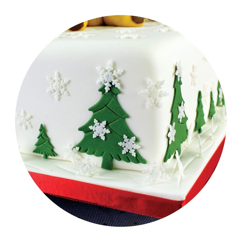 PME SF709 Set of 3 Mini Snowflake Plunger Cutters, White,