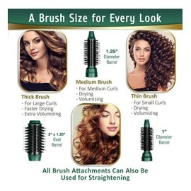 Cepillo De Aire Caliente Profesional Para Mujeres - Secador