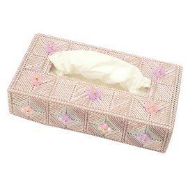 Panami TC-105 Metallic Yarn Glitter Flower Tissue Cover Color Pink Craft Kit